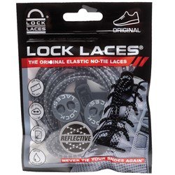 Picture of Lock Laces Reflective  Storm Gray