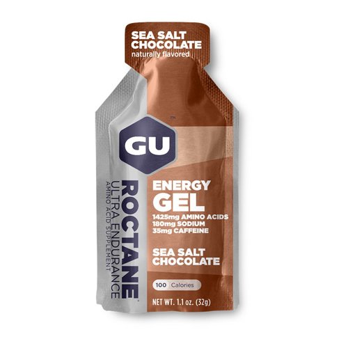 Picture of GU Energy Gel Roctane 32g 180mg sod|w/caf  sea salt chocolate