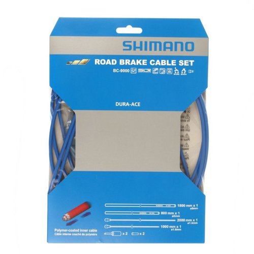 Picture of Shimano Dura-Ace Road Brake Cable set Polymer blue