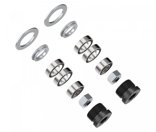 Picture of Favero Set of bearings, Hex nuts M6, oil seal, End-Cap and washers for Assioma