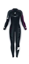 Picture of Z3R0D Στολή Κολύμβησης Flex Woman Μαύρο|Κόκκινο