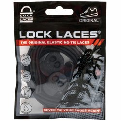 Picture of Lock Laces Original  Black Solid