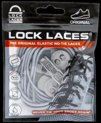 Picture of Lock Laces Original  Gray Solid