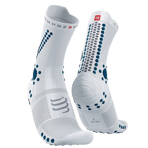 Picture of CompresSport Pro Racing Socks V4.0 Trail White|Fjord Blue