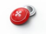 Εικόνα της Fix Points Magnetic Bib Red Button