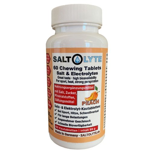 Picture of Saltolyte 60 Chewing Tablets Peach
